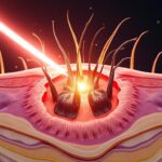 découvrez comment la technologie de la lumière pulsée détruit efficacement le bulbe pileux pour éliminer durablement les poils indésirables, offrant une solution moderne et efficace d'épilation.