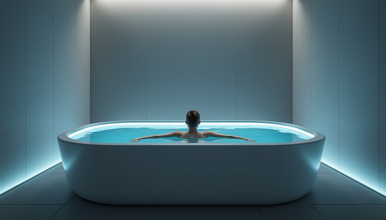 découvrez comment la flottaison en chambre d'isolation sensorielle élimine les stimuli externes pour favoriser la relaxation profonde et le bien-être mental.